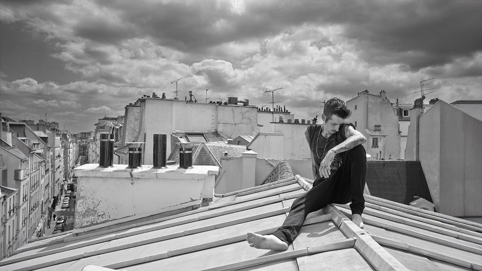 Fashion photographer Los Angeles — rooftop editorial by Joshua Michael Shelton