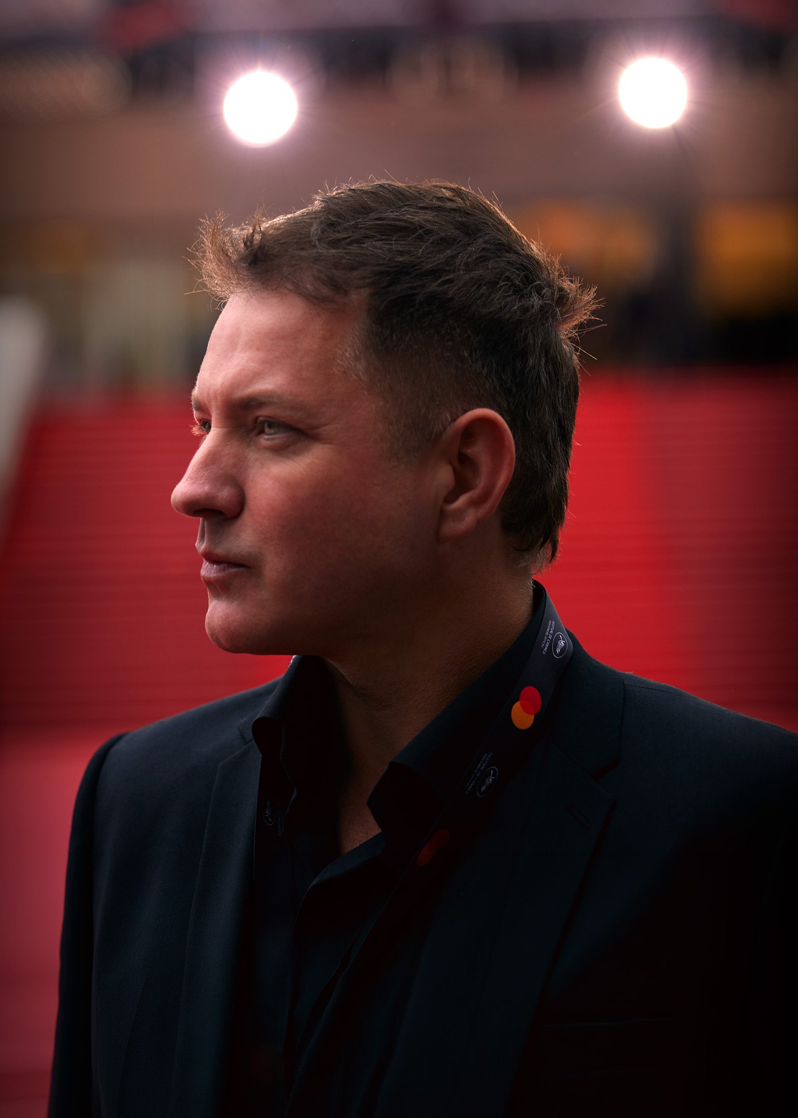 Joshua Michael Shelton, Los Angeles photographer and director, on the red carpet